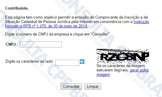 Consulta CNPJ Grátis, Paga - CONSULTA CPF