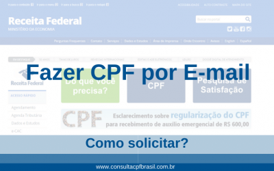 Fazer CPF por E-mail – Como solicitar?
